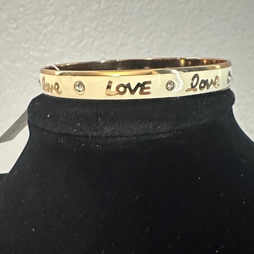 Brighton Gold 'Love' Bracelet with Silver Accents